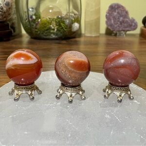 Carnelian mini sphere bundle